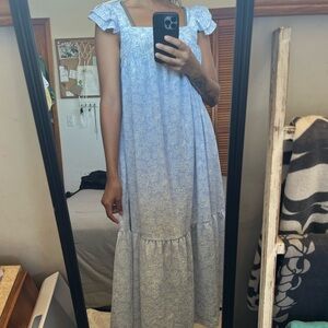 By The River Light Blue Maxi Dress